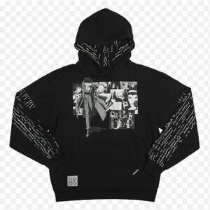 Atsuko Unisex Women's Size XS Cowboy Bebop 90's Anime Black White Hooded Sweater